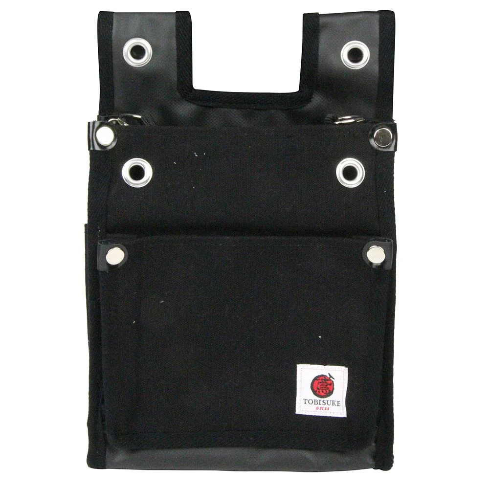 帆布鳶用腰袋2段BS 黒 TSH-2DBS-BK 【直送品】 返品・キャンセル・他商品と同時購入は不可