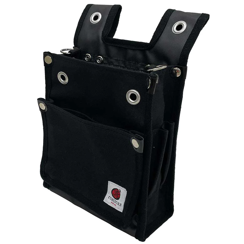 帆布鳶用腰袋2段BS 黒 TSH-2DBS-BK 【直送品】 返品・キャンセル・他商品と同時購入は不可 - Image 7