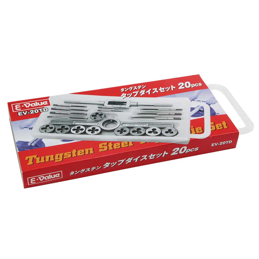 タップダイスセット EV-20TD 20PCS 【直送品】 返品・キャンセル・他商品と同時購入は不可 - Image 2