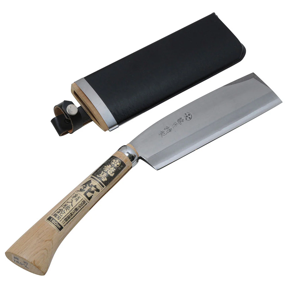 鞘入腰鉈 双刃 180MM 【直送品】 返品・キャンセル・他商品と同時購入は不可