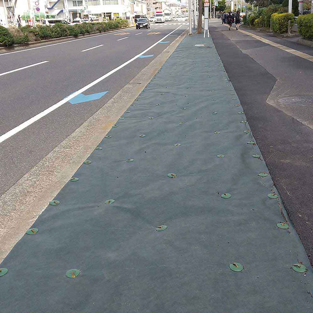 高密度不織布防草シート 無緑 1X10M 【直送品】 返品・キャンセル・他商品と同時購入は不可 - Image 5