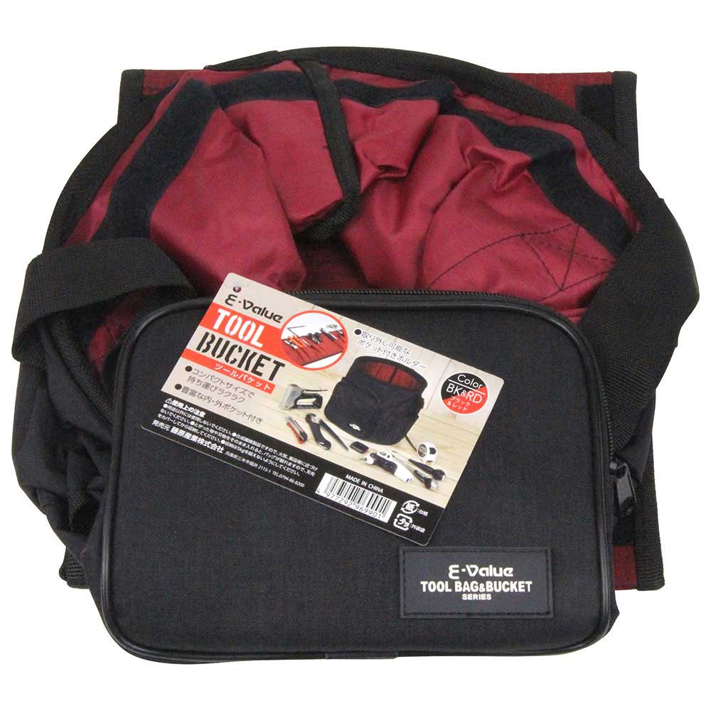ツールバケット ブラック&レッド 【直送品】 返品・キャンセル・他商品と同時購入は不可 - Image 2