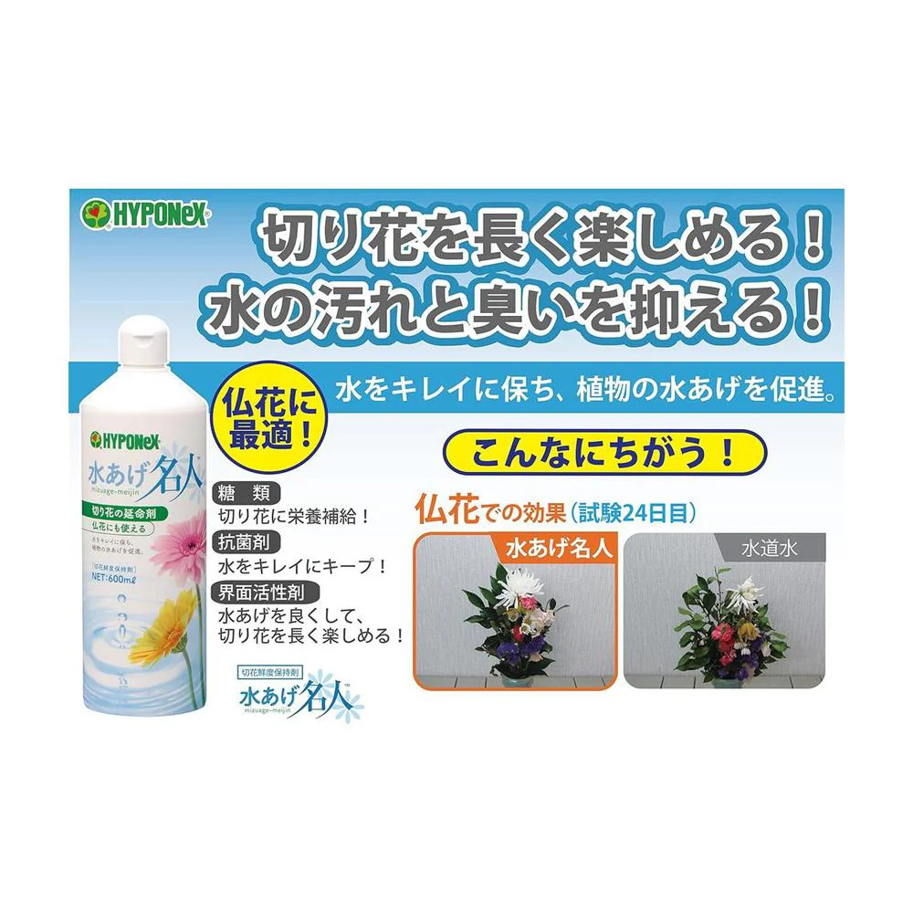 ハイポネックス 水あげ名人 600ml - Image 3