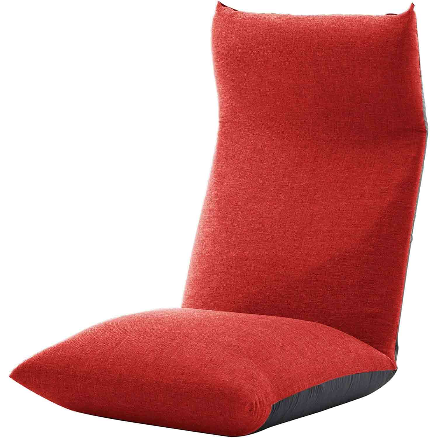 日本製 ヘッドリクPコイル座椅子 NECK タスクレッド 【直送品】 返品・キャンセル・他商品と同時購入は不可