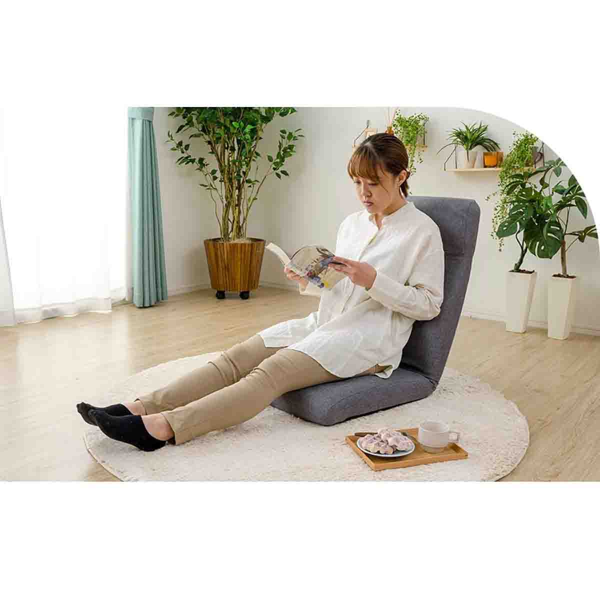 日本製 ヘッドリク低反発座椅子 デニム調 インディゴブルー 【直送品】 返品・キャンセル・他商品と同時購入は不可 - Image 2