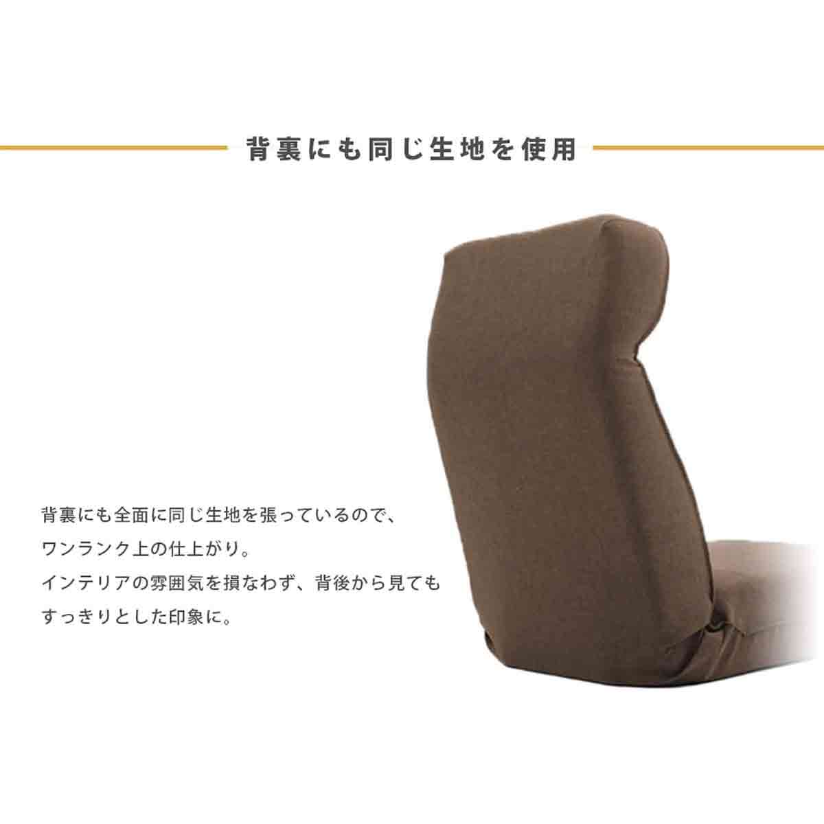 日本製 ヘッドリクPコイル座椅子 ダリアングリーン 【直送品】 返品・キャンセル・他商品と同時購入は不可 - Image 6