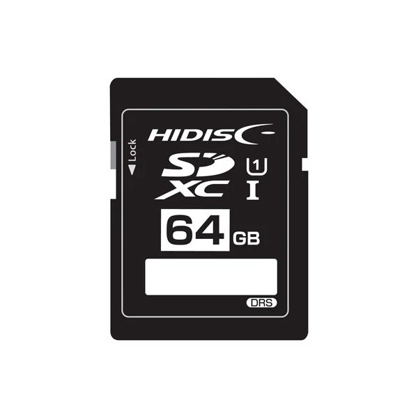 HIDISC SDXCカード 64GB データ復旧サービス付 CLASS10 UHS-1対応 ケース付き 1セット - Image 2