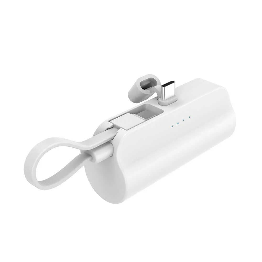HIDISC 直挿しType-C 5000mAh モバイルバッテリー ホワイト - Image 2