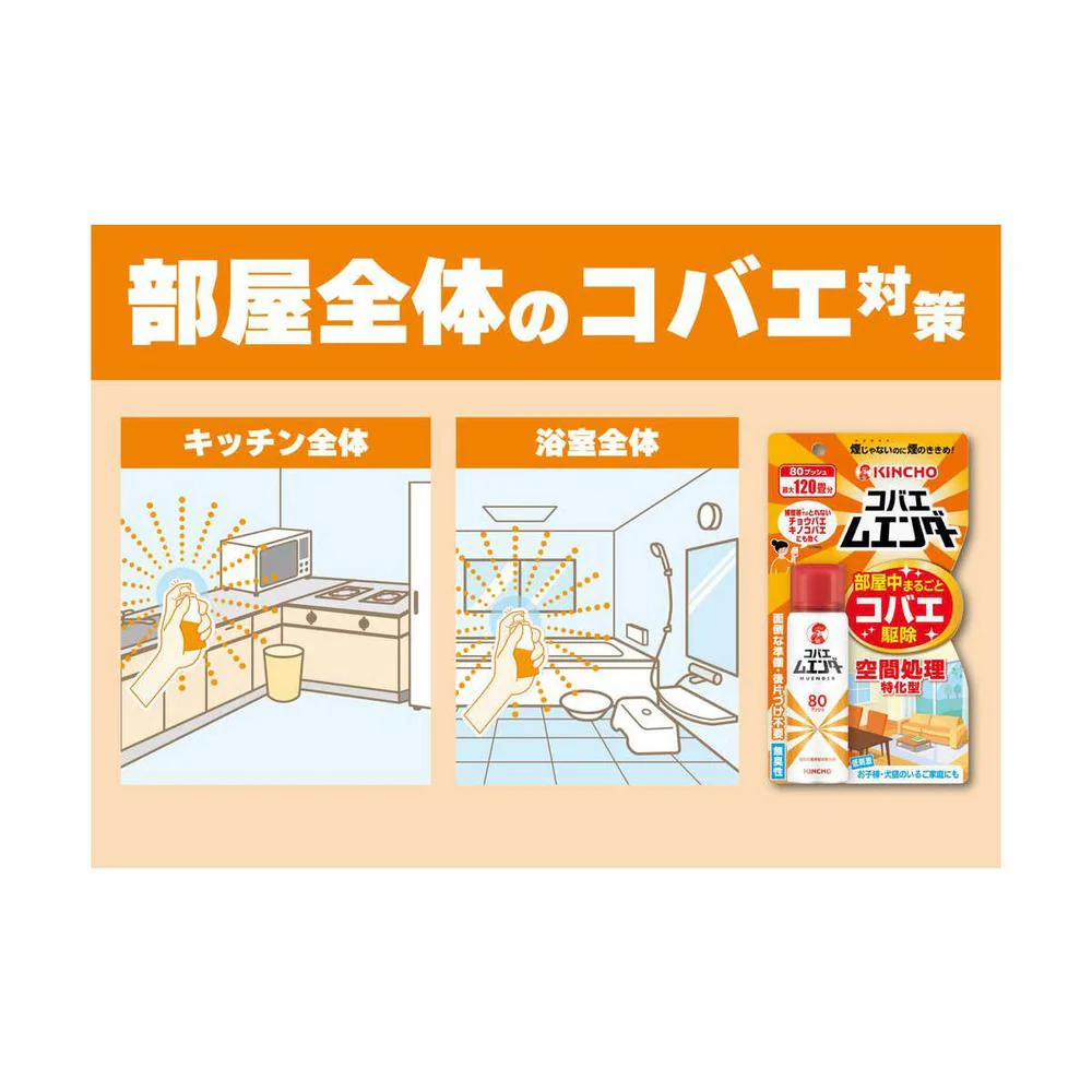 金鳥 コバエムエンダー 80プッシュ 38ml - Image 2
