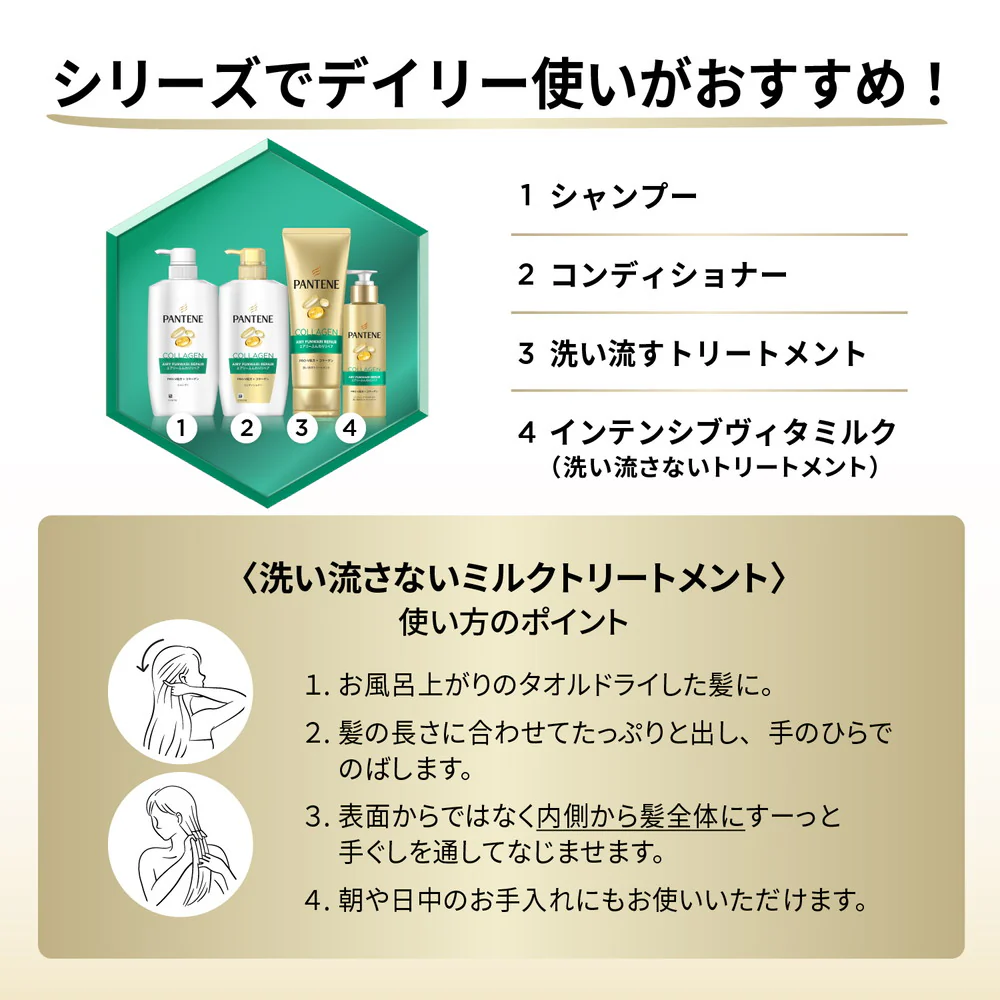 P&G パンテーン エアリーふんわりリペア インテンシブヴィタミルク 125ml - Image 2