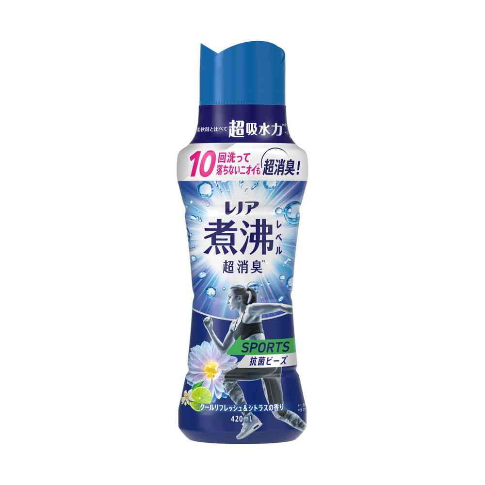 P&G レノア煮沸レベル 消臭 抗菌ビーズ スポーツ クールリフレッシュ&シトラスの香り 本体 420ml