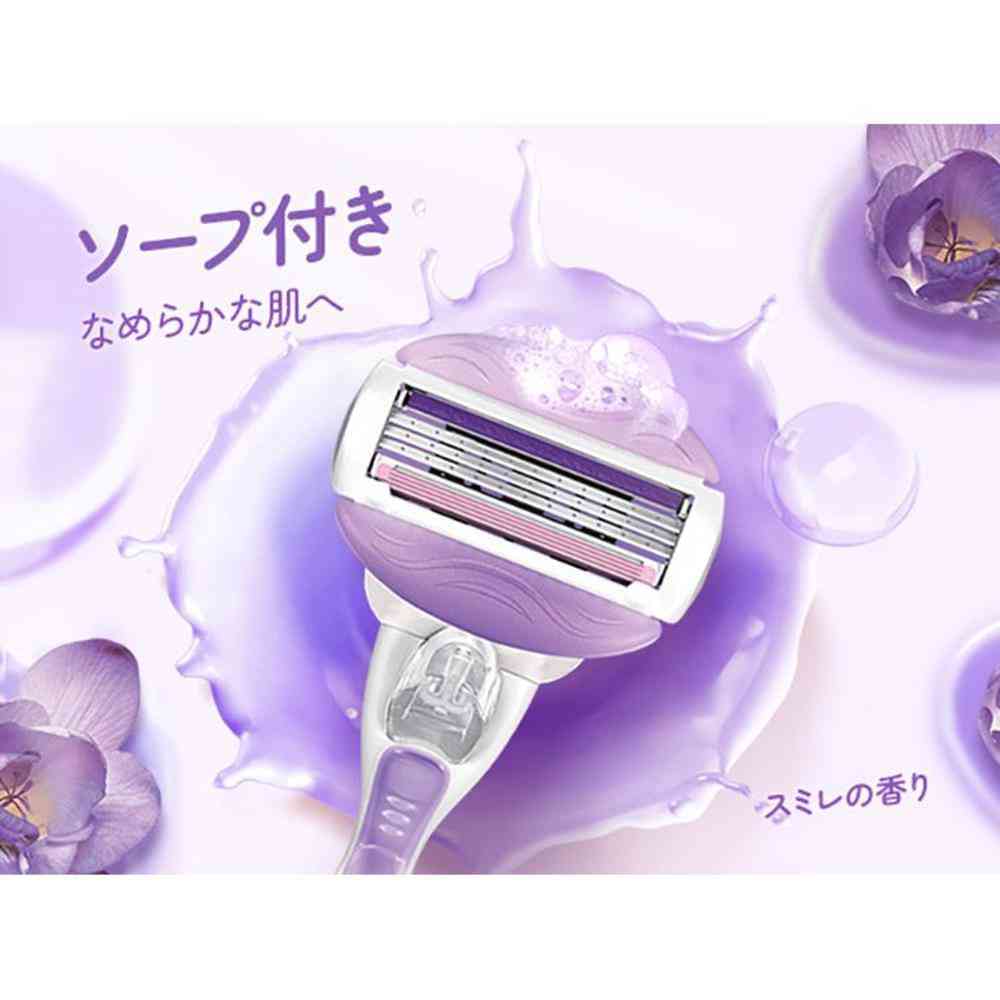 ジレット ヴィーナス うるおい肌へ スミレの香り 本体+替刃1個付 - Image 6