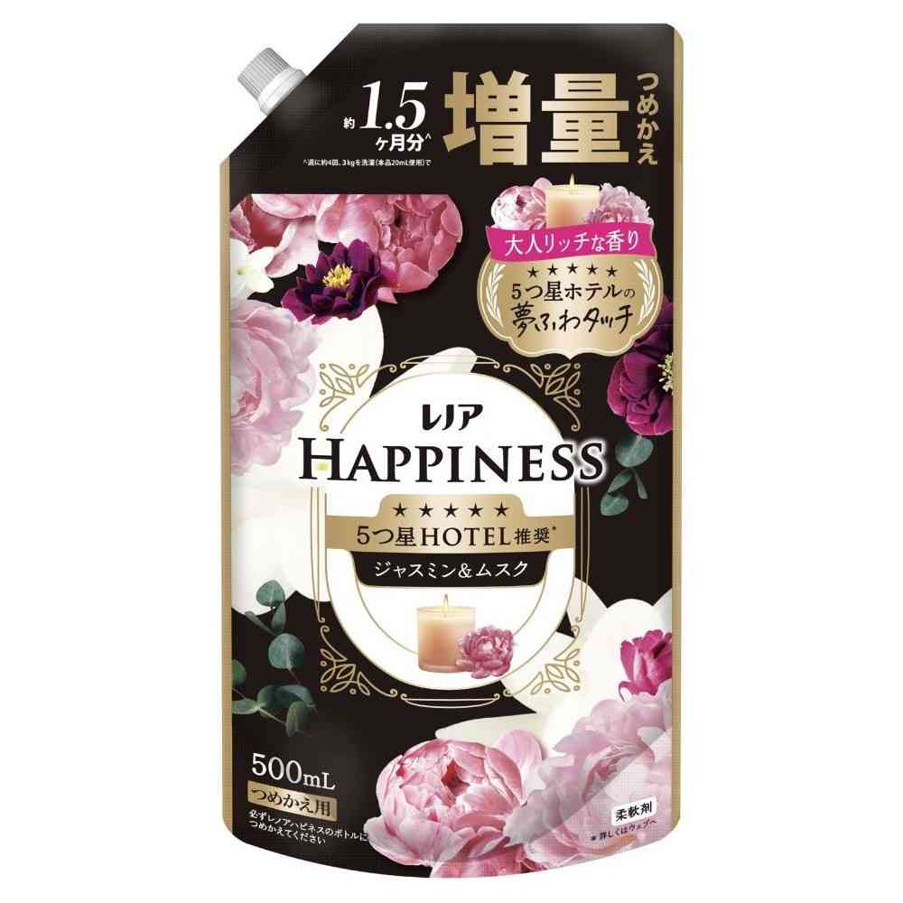 P&G レノアハピネス 夢ふわタッチ ジャスミン&ムスクの香り 詰替 500mL