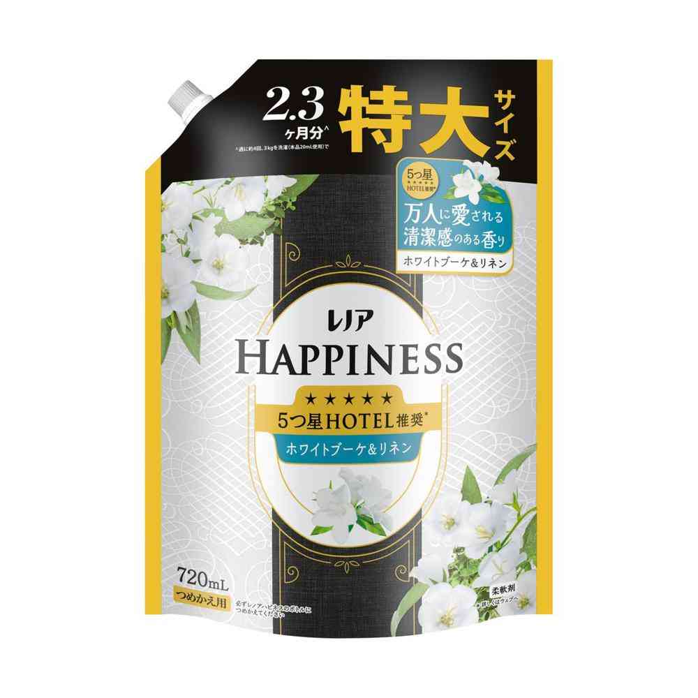 P&G レノアハピネス 夢ふわタッチ ホワイトブーケ&リネン つめかえ 特大サイズ 720ml