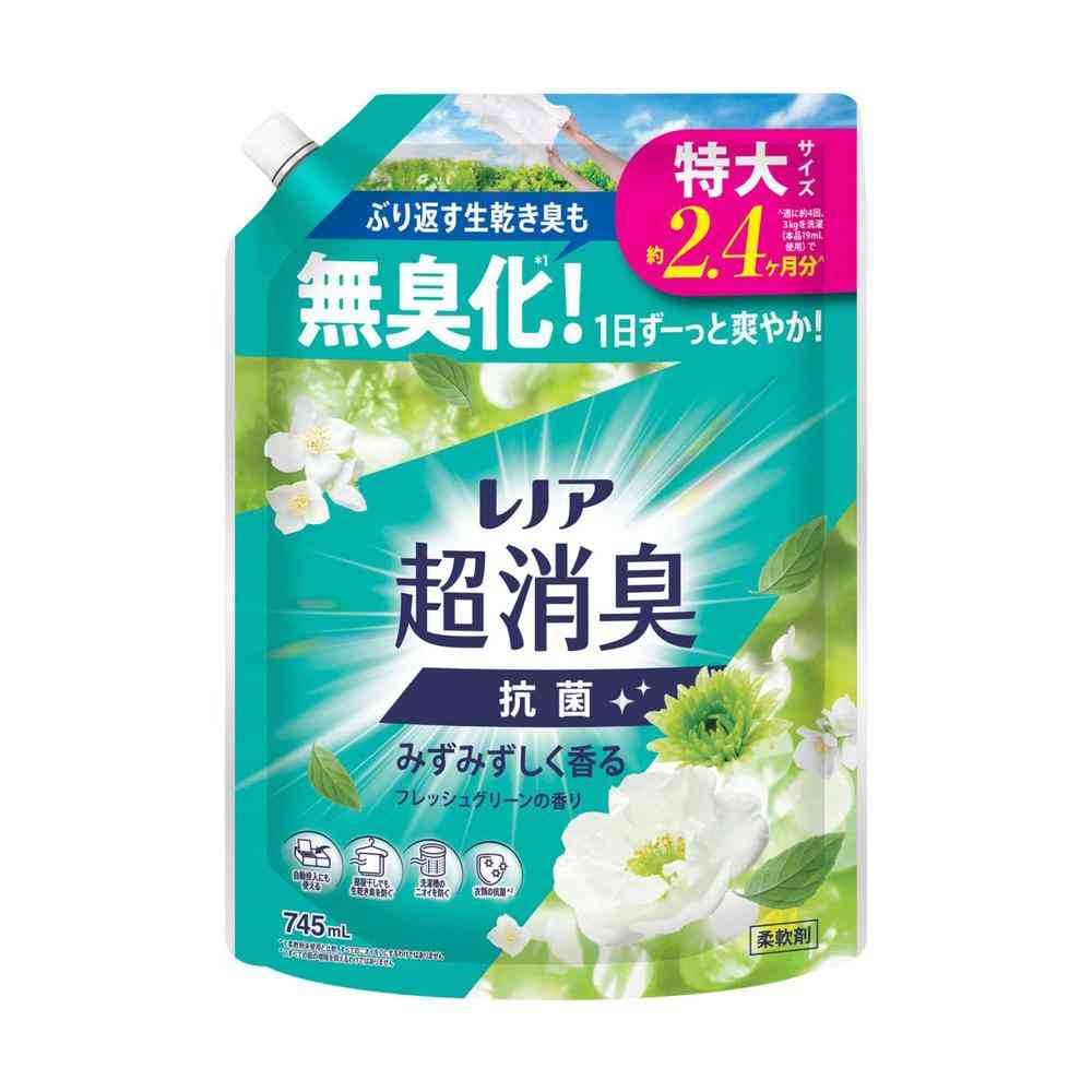 P&G レノア 超消臭 みずみずしく香る フレッシュグリーンの香り つめかえ 特大サイズ 745ml
