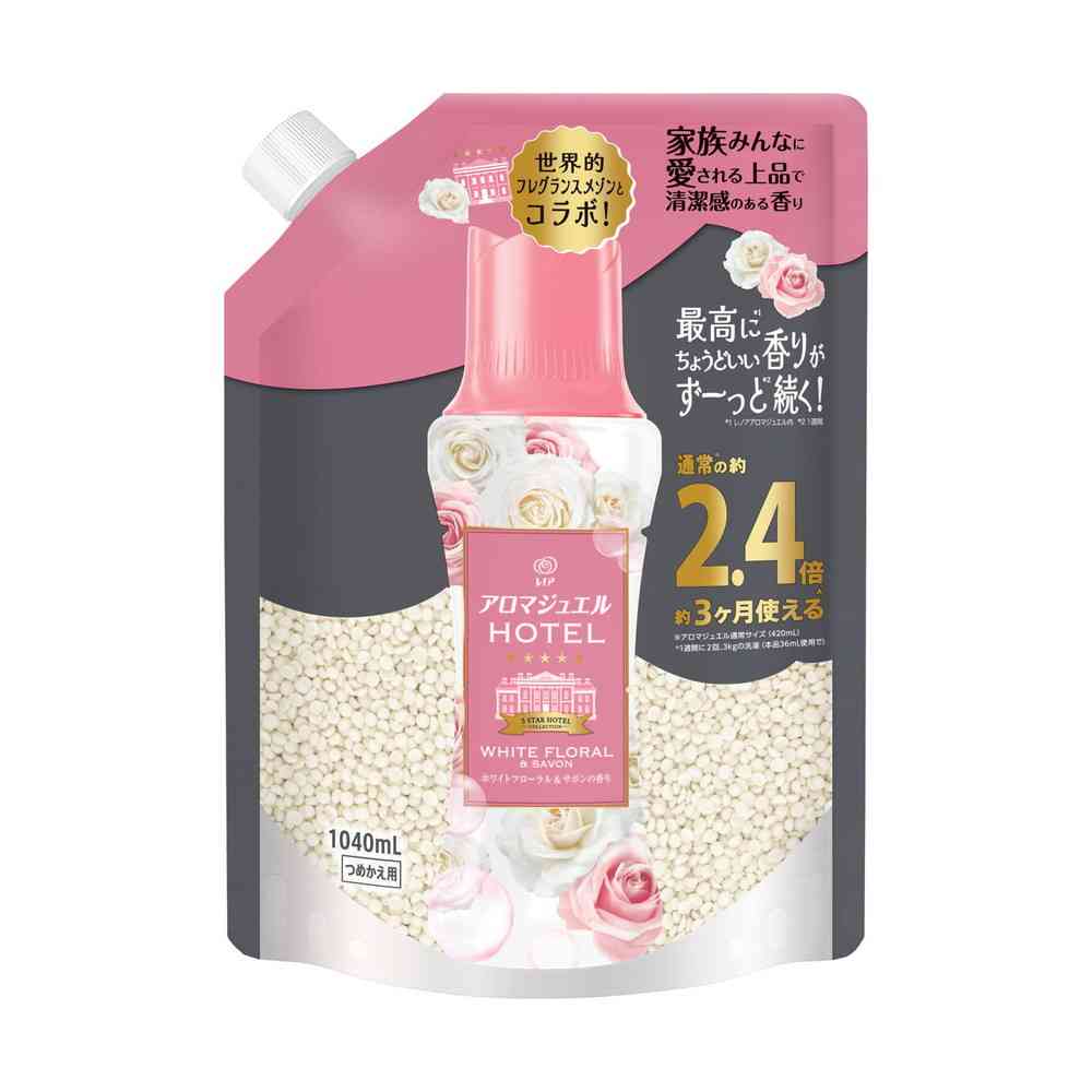 P&G レノア アロマジュエル ホワイトフローラル&サボンの香り 詰替 特大 1040mL - Image 9