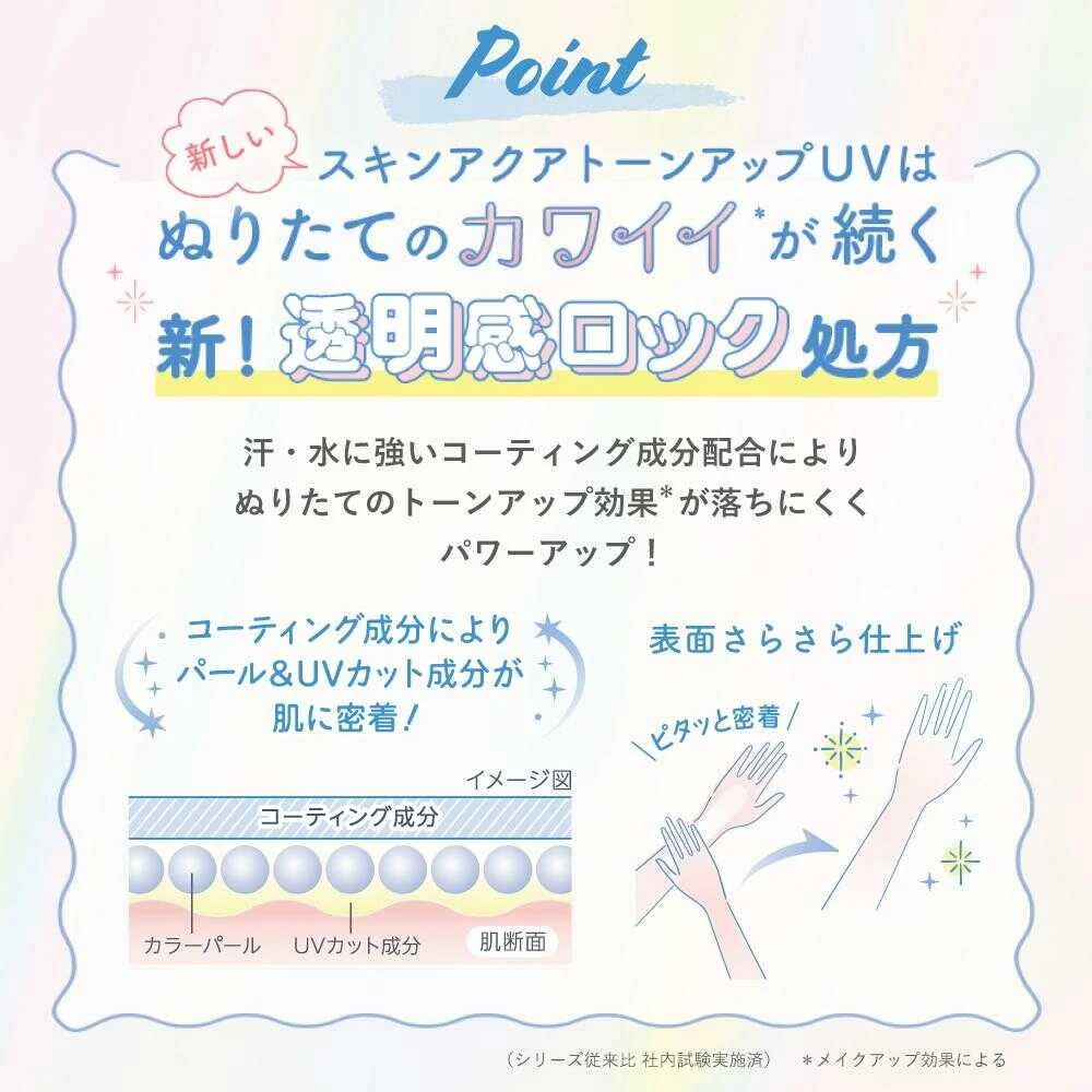 ロート製薬 スキンアクア トーンアップUVエッセンス ピンク 70g - Image 5