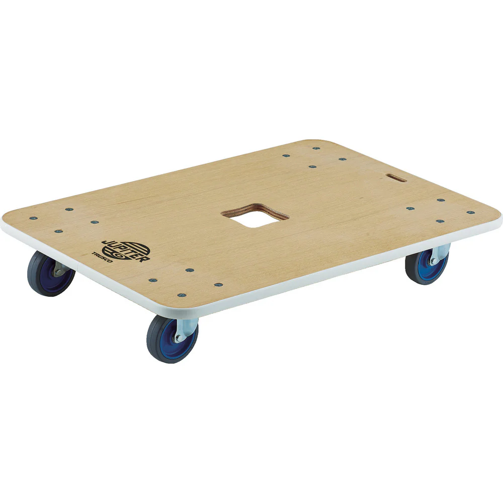 TRUSCO 木製平台車 ジュピター 800X550 φ75 【直送品】 返品・キャンセル・他商品と同時購入は不可