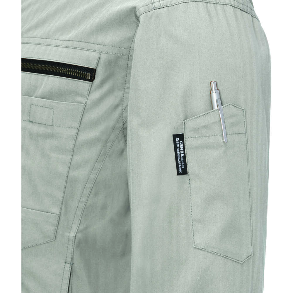 XEBEC 綿薄手現場服ヘリンボン空調服 サンドベージュ 【直送品】 返品・キャンセル・他商品と同時購入は不可 - Image 4