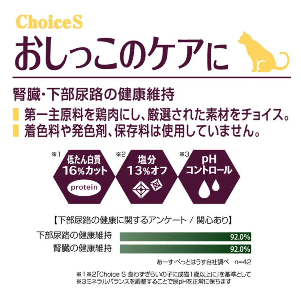 アース・ペット ChoiceS おしっこのケアに 成猫 1050g - Image 6