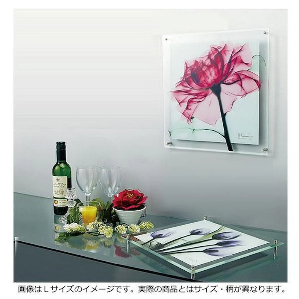 X RAY ガラス アート ジャーニー クレマチス Mサイズ 【直送品】 返品・キャンセル・他商品と同時購入は不可 - Image 4
