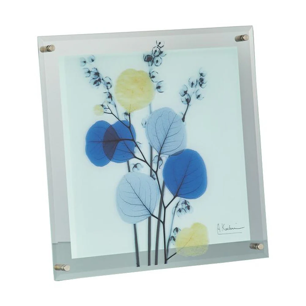 X RAY ガラス アート M 「カラフルユーカリ」 【直送品】 返品・キャンセル・他商品と同時購入は不可