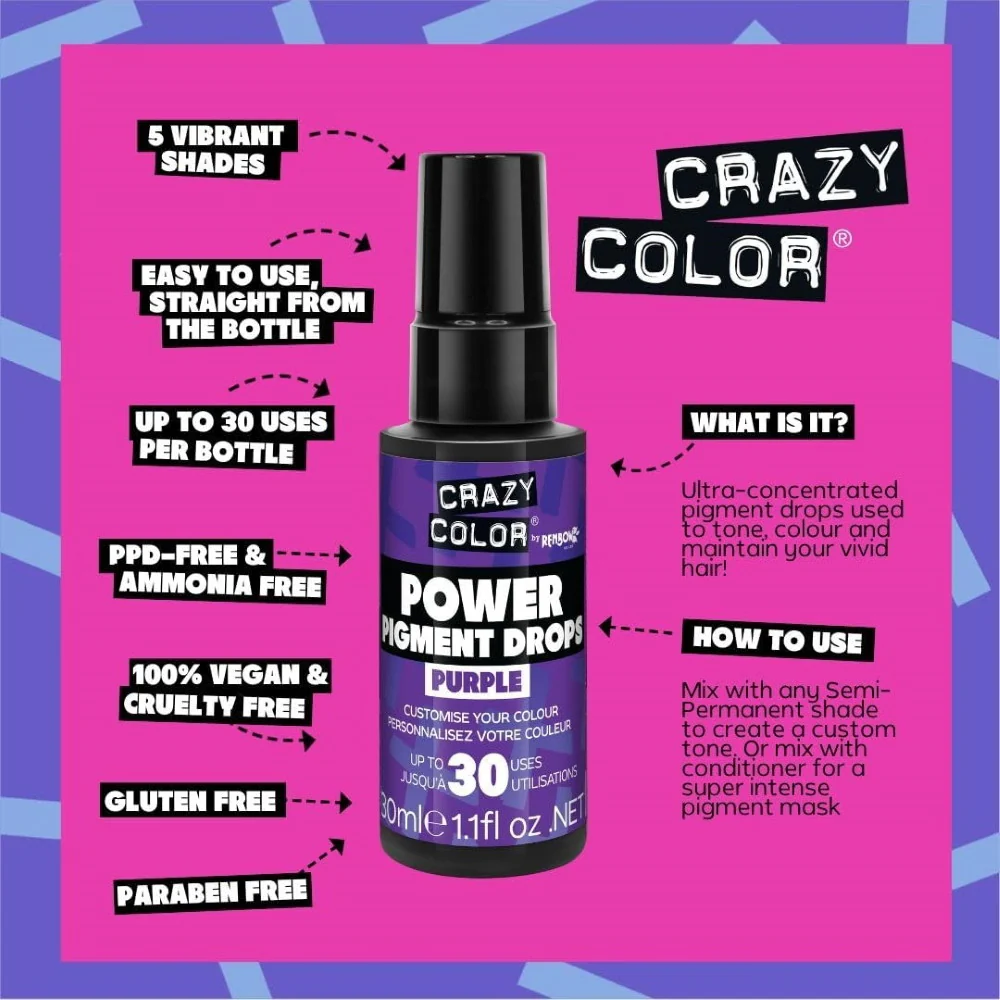 アレス クレイジーカラー ピグメント パープル 30ml - Image 4