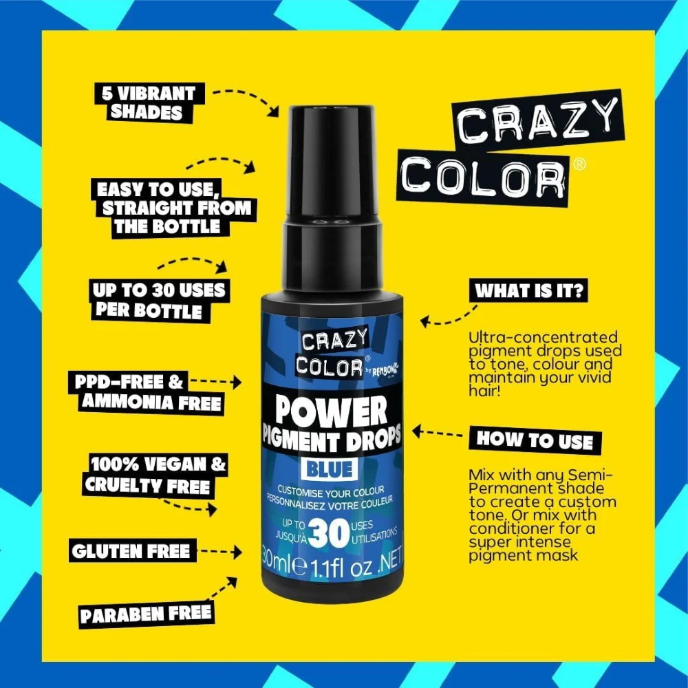 アレス クレイジーカラー ピグメント ブルー 30ml - Image 4