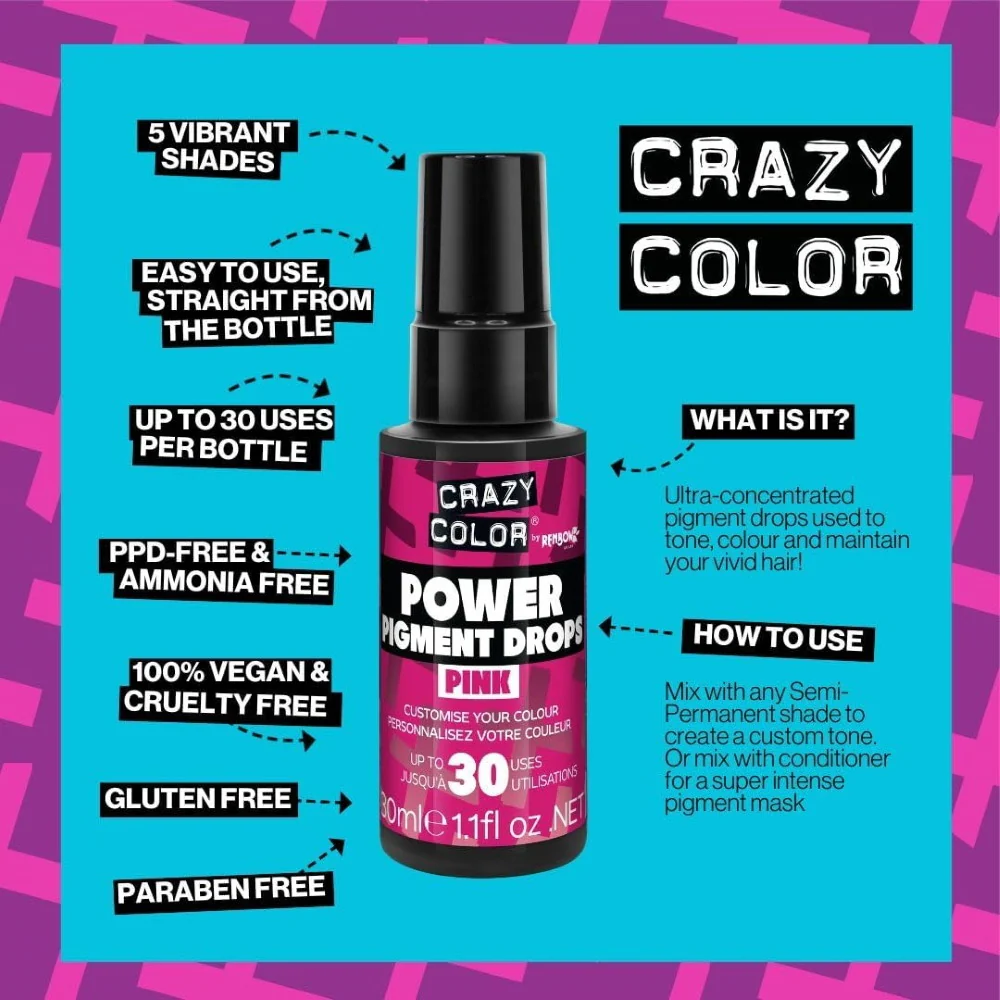 アレス クレイジーカラー ピグメント ピンク 30ml - Image 4