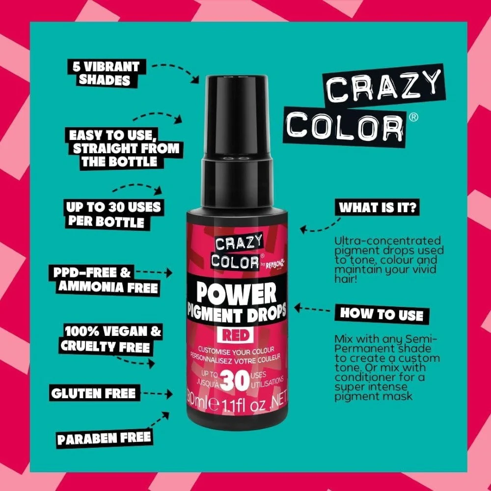 アレス クレイジーカラー ピグメント レッド 30ml - Image 4