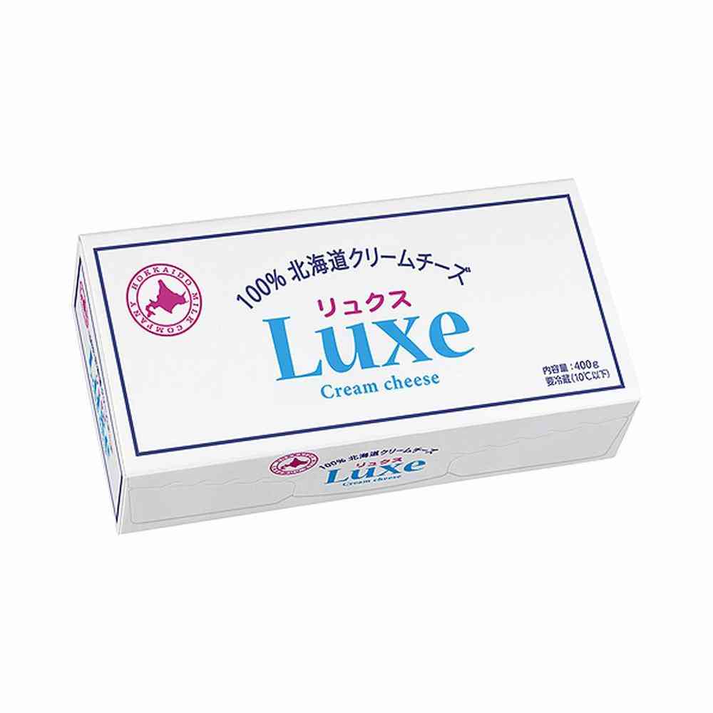 ◆[冷蔵] 北海道乳業 Luxe  100％北海道産クリームチーズ400g×5箱400g×5箱【直送品・クール便】 返品・キャンセル・他商品と同時購入は不可