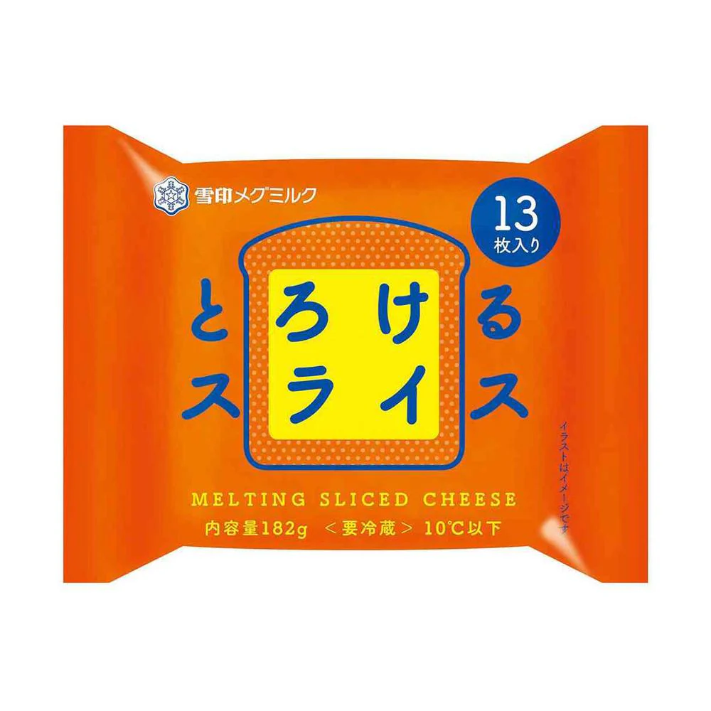 ◆[冷蔵] 雪印 とろけるスライス チーズ182g×6個【直送品・クール便】 返品・キャンセル・他商品と同時購入は不可