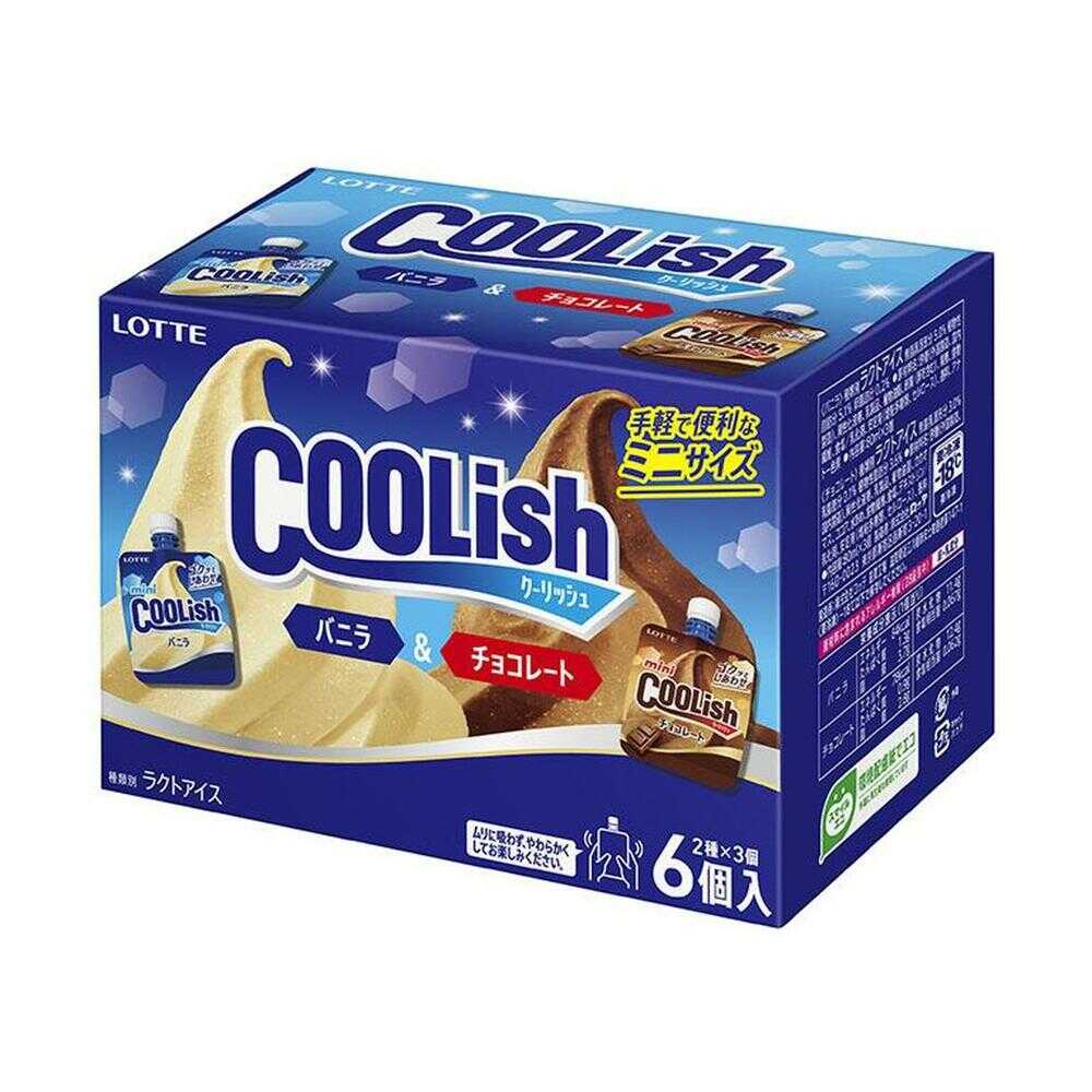 ◆［アイス］ロッテ クーリッシュ マルチ バニラ＆チョコレート 480ml×8個  【直送品・クール便】 返品・キャンセル・他商品と同時購入は不可