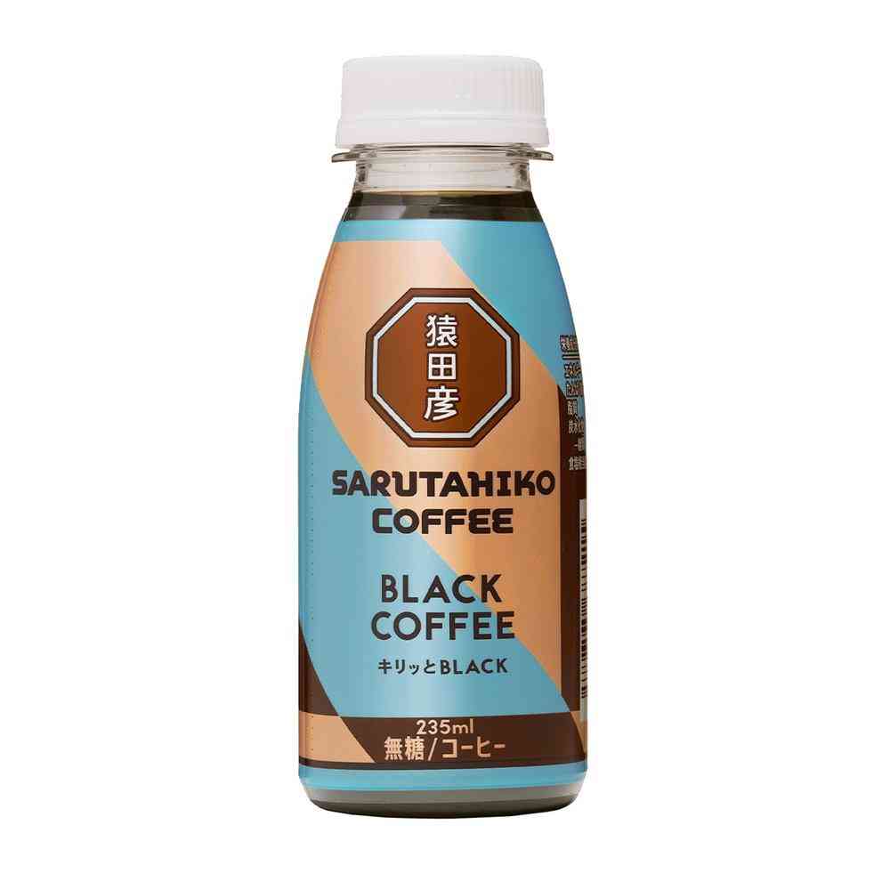◆[冷蔵］猿田珈琲 キリッとBLACK ブラックコーヒー 無糖 235ml×6本 【直送品・クール便】 返品・キャンセル・他商品と同時購入は不可