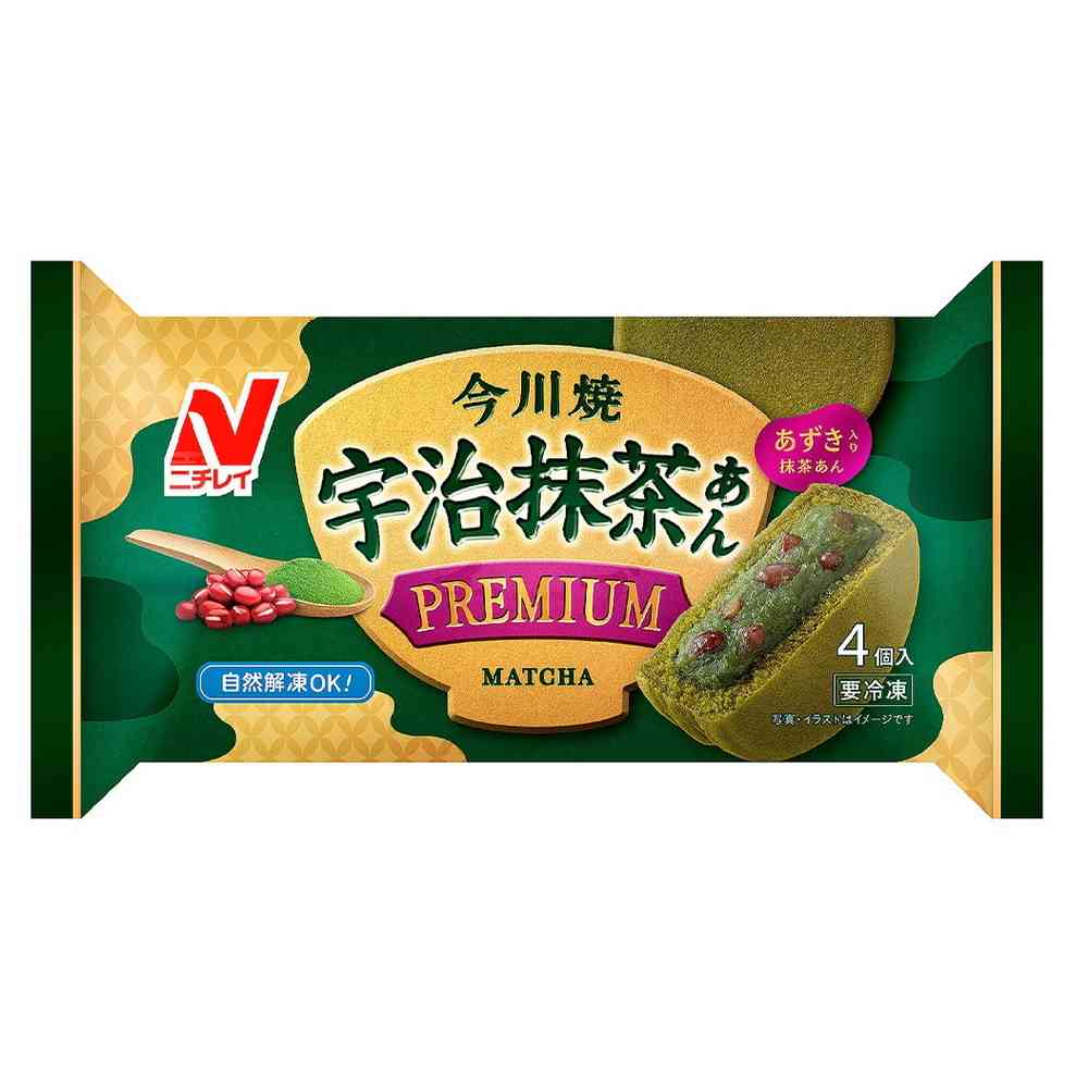 ◆ニチレイ 今川焼（宇治抹茶あん プレミアム）4個入×12袋【直送品・クール便】 返品・キャンセル・他商品と同時購入は不可